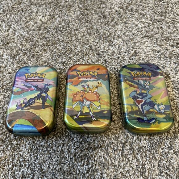 Pokémon TCG Vibrant Paldea Mini Tin Lot of 3 Brand New Sealed - Picture 1 of 4